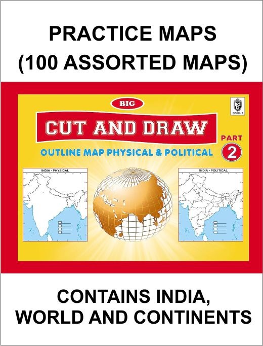 NIKSHAY 100 CUT AND DRAW BIG BOOK OF OUTLINE PRACTICE MapsCE MAPS (100  ASSORTED MAPS) CONTAINS INDIA MAP, WORLD MAP AND CONTINENTS MAP - Price  History